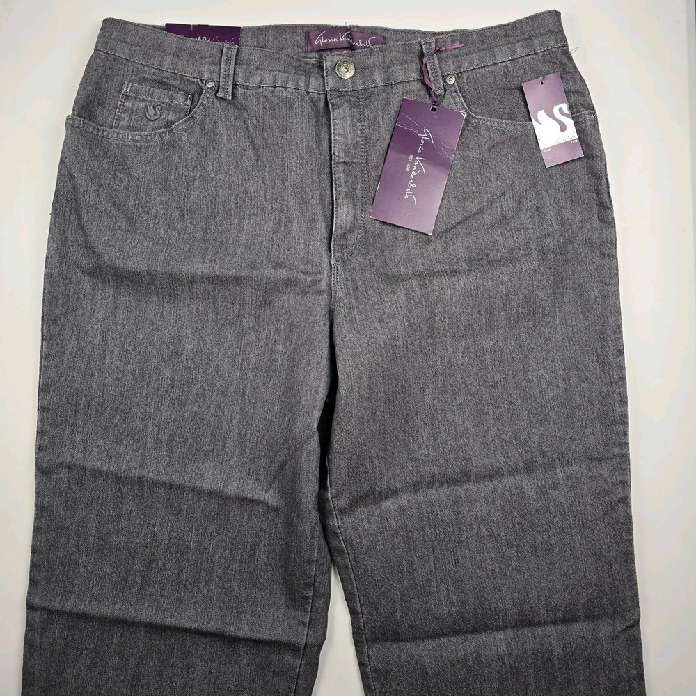 Gloria Venderbilt Amanda Classic Fit Stretch Straight Leg Jeans Denim - Size 18